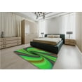 thumbnail image 5 of Ahgly Company Machine Washable Indoor Square Transitional Lime Green Area Rugs, 5' Square, 5 of 7