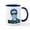 White/Navy Inside, variant on CafePress - Hillary BOSS Mug - 11 oz Ceramic Mug - Novelty Coffee Tea Cup