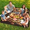 thumbnail image 7 of Tropical Fruits with Exotic Flavors Waterproof Picnic Blanket with Foldable Zipper, Suitable for Outdoor Use, Suitable for Travel, Camping, Beaches, Parks, Grasslands, Picnic Blanket Accessories, 7 of 7