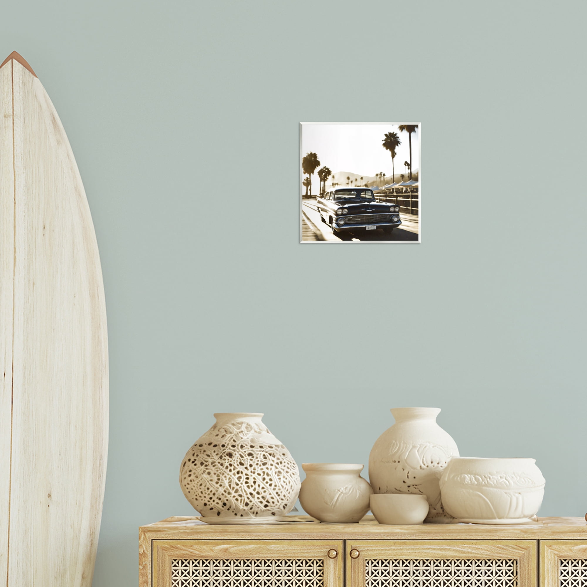 Stupell Industries Antique Car Cruising Transportation Painting Unframed Art Print Wall Art, 12 x 12