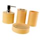 thumbnail image 1 of Conjunto de accesorios de baño 4x, bandeja de jabón, botella decorativa de loción de soporte para cepillo de dientes multipropósito para baño, hogar, amarillo, 1 of 9