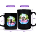 thumbnail image 4 of Hello Summer Labrador Retriever at Swimming Pool Flamingo Swim Ring Mug Lab Dog Lover Gifts Coffee Tea Cup - 12009, 4 of 4