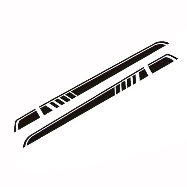 davian Hood Car Sticker Pair Auto Body Decal Waterproof PETG Anti Scratch Easy Application Decorative Vehicle Window Sticker Suitable for Motorhome Truck RV Black