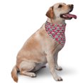 thumbnail image 2 of Naloa Hearts And Lines Dog Bandanas 1PC Washable Triangle Dog Scarfs Premium Durable Fabric, for Small Medium Large Dogs and Cats, 2 of 6