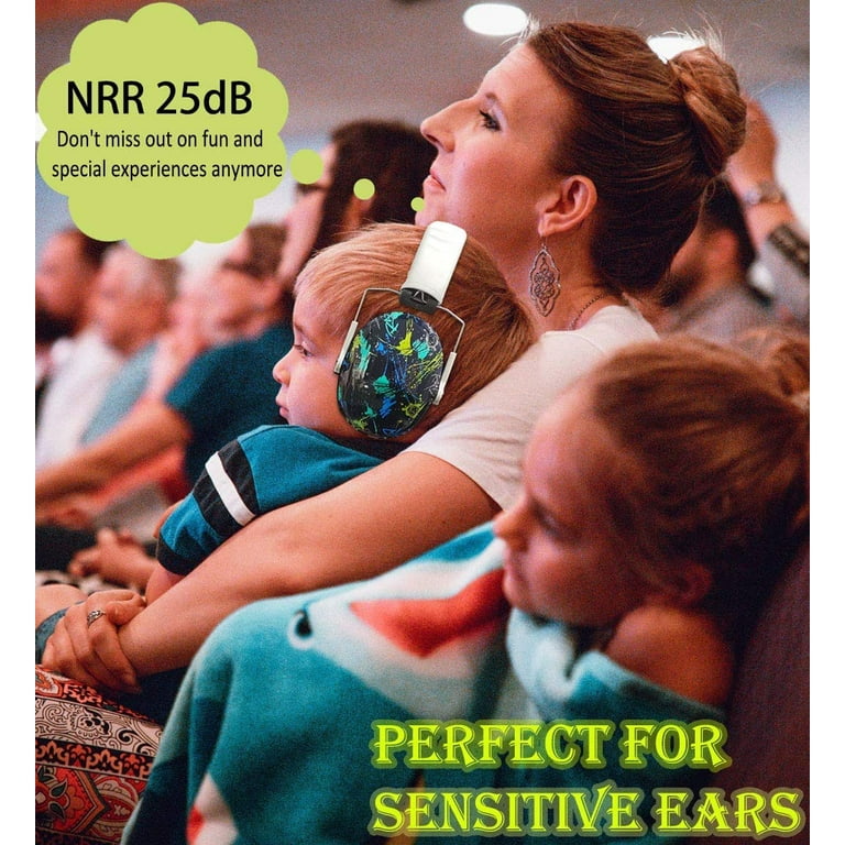 PROHEAR 032 - Protectores auditivos de seguridad para niños, NRR 25dB,  orejeras de reducción de ruido, protectores de diadema ajustables para