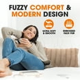 thumbnail image 2 of Cheer Collection Faux Fur Throw Pillow Cover, 2 of 5