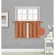 thumbnail image 1 of Juego de 2 cortinas opacas de lujo R16 con bolsillo para barra, ideales para cocina, restaurante, baño, guardería, con cenefa de ladrillo, de bajo consumo energético, tamaño: 76 cm de ancho x 61 cm, 1 of 1