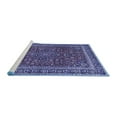 thumbnail image 2 of Ahgly Company Machine Washable Indoor Rectangle Persian Blue Traditional Area Rugs, 7' x 9', 2 of 4