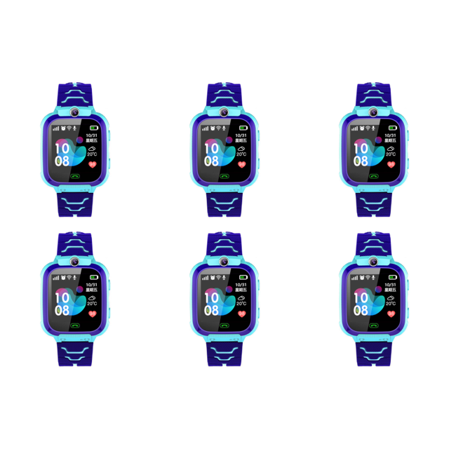Reloj para Pantalla Táctil Ubicación Fotografía Reloj (azul)