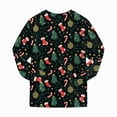 thumbnail image 4 of NOLDARES Little Boys Girls' Christmas Pajamas Sets Toddler Pjs Kids Print Sleepwear Fall Winter 2 Piece Long Sleeve Top Pjs Set(D008-AG), 4 of 9