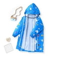 thumbnail image 5 of Edvintorg Kids Raincoats Boys Clearance Cute Printed Rainwear Raincoats Long Sleeve Waterpoof Rain Hooded Jacket Coat With Zipper 3-13Years Children's Raincoat, 5 of 7