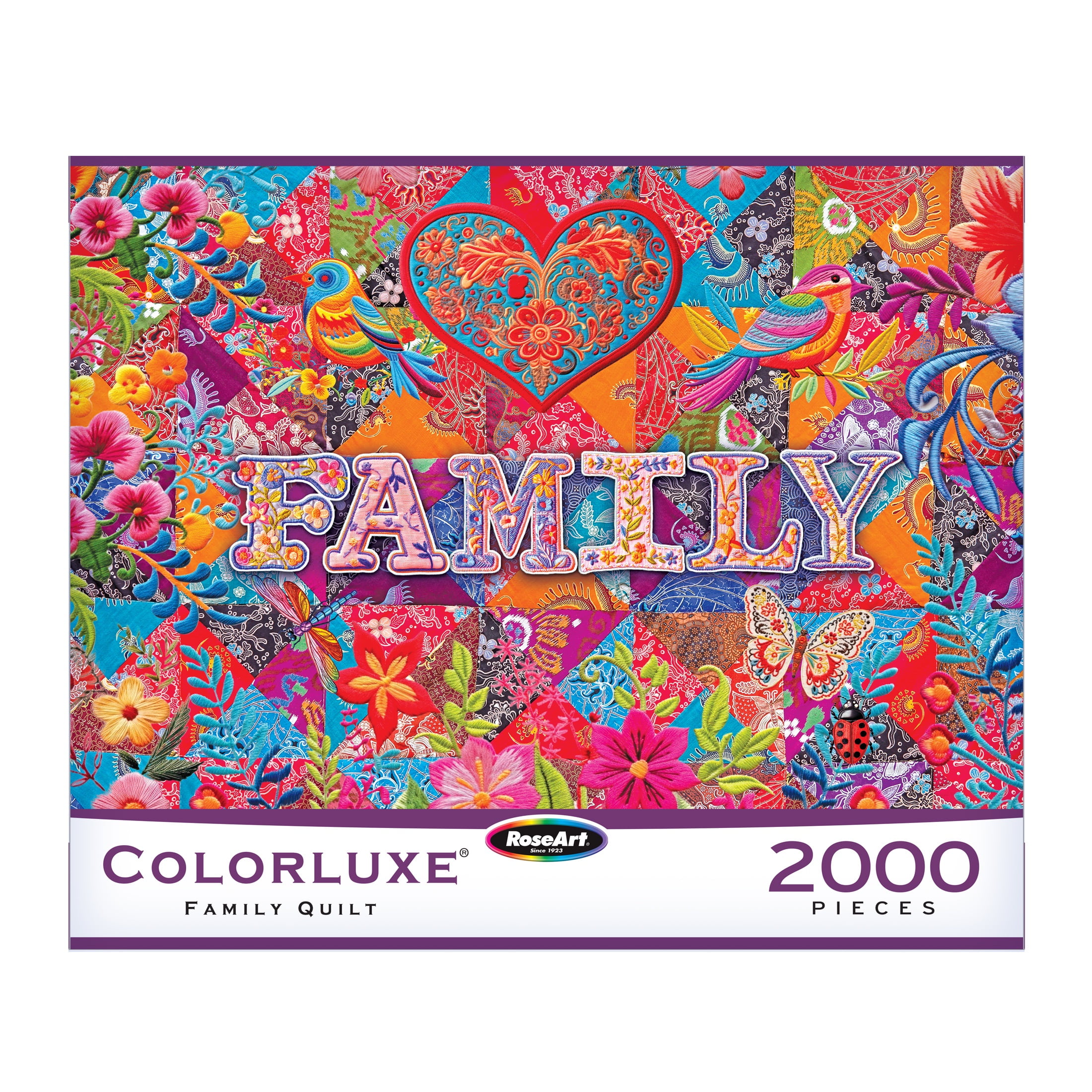 ローズファミリー RoseArt Colorluxe 2000-Piece Family Quilt Adult Interlocking
