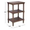 thumbnail image 5 of SAFAVIEH Cassie Amish Style Brown Rectangle Wood End Table (19.8 in. W x 15 in. D x 30 in. H), 5 of 9