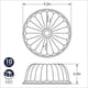 thumbnail image 2 of Bundt Pan Nordic Ware Elegant Party, 22,3 x 9,3 cm, color dorado Nordic Ware NA, 2 of 7