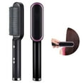 thumbnail image 2 of 1 pcs Ionic Hair Straightener Comb - Hair Straightening Brush & Iron for Even Heat, Temperature Settings & LED Screen, Professional Hair Tools for Styling, 2 of 5