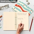 thumbnail image 4 of FORMRS 1-Subject Spiral Notebook 8" x 5" College Ruled 60 Refillable Sheet A5 Hard Cover, 2 Pack, Light Blue Pattern, 4 of 7