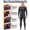 thumbnail image 3 of Thermal Underwear Long Johns for Men Fleece Lined Base Layer Tops and Bottoms Set Cold Weather Clothing Gear Winter Gift, 3 of 7