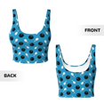 thumbnail image 3 of Sikiie Bowling Balls Print Strappy Sports Bra for Women Padded Push Up Sports Bra Athletic Running Sports Bra Workout Bra Yoga Bra, 3 of 5
