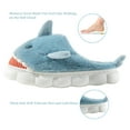 thumbnail image 3 of Sogetch Womens Cute Shark Slippers Soft Warm Fuzzy House Shoes for Women and Men, 3 of 7