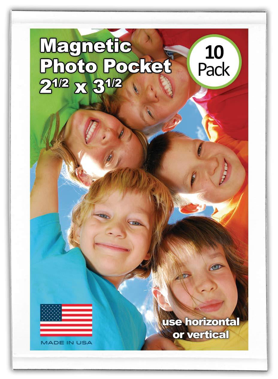 Details about   Juvale 24-Pack Magnetic Wallet Picture Frame Holds 2.5" x 3.5" Pocket Photo 