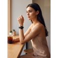 thumbnail image 7 of Wearlizer Leather Band Compatible with Samsung Samsung Galaxy Watch 9/8 40mm 44mm/ 8 Classic 46mm Band Women, Handwoven Braided Genuine Leather Soft Thin Wristband, 7 of 7