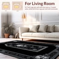 thumbnail image 2 of ODIKA 4'x6' Machine Washable Non-Slip Area Rug, Gothic Macabre Artwork High Traffic Rug, Black, 27009, 2 of 7