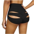 thumbnail image 5 of AnuYalue Women's Booty Shorts High Waist Workout Shorts Gym Dance Yoga Shorts Butt Lifting Bottoms Black M, 5 of 7