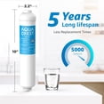 thumbnail image 4 of AQUA CREST 5 años de capacidad: filtro de agua en línea para refrigerador con accesorios de conexión directa de 1/4 de pulgada, idea para máquina de hielo, RV, refrigerador, sistema RO, filtro de líne, 4 of 5