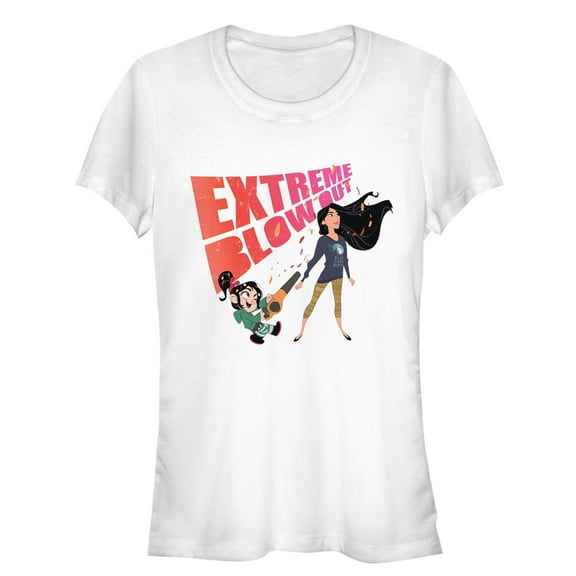 Junior's Ralph Breaks the Internet Blowout Graphic Tee White 2X Large