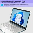 thumbnail image 5 of HP 15.6" LED HD (1366 x 768) Laptop, Intel Core i3-1115G4, 12GB RAM, 512GB M.2 NVMe SSD, Spruce Blue, Numeric Keypad, Webcam, Windows 11 Home in S mode + Mazepoly Accessories, 5 of 5