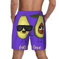 thumbnail image 3 of Kdxio Fall In Love Print Men'S Swim Trunks With Compression Liner 7 Inch Inseam Quick Dry Swim Shorts, 3 of 7