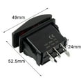 thumbnail image 2 of Car Rocker Switch Momentary Rocker Switch Toggle On/off 12V/20A 7Pin Dpdt Red Led Light Toggle Rocker Reverse Rear Light Switch, 2 of 7