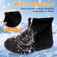 thumbnail image 4 of Women Shoes Wide Toe Box Slip-Resistant Ankle-High Booties Fur Lined Winter Booties, 4 of 6
