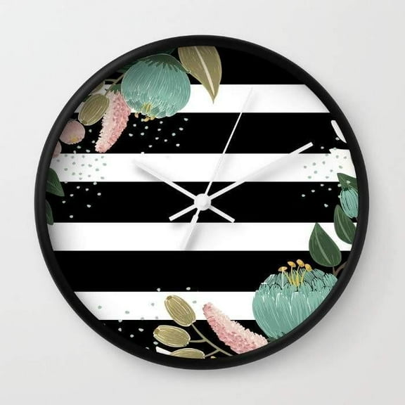 Fancy Lines Wall clock