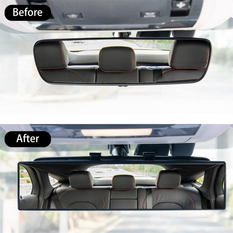 Buy Universal Curved Blue Tinted Anti Glare Clip On 300mm Broadway Rear View Mirror In Rowland - Foto 3