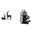 thumbnail image 1 of Elegante Juego De Figuras De Resina De Ciervo Y Cámara, Escultura única De Animal Y Fotografía Para Sala De Estar, Estudio, Balcón, Decoración De Gabinete., 1 of 8