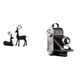 thumbnail image 1 of Elegante juego de figuras de resina de ciervo y cámara, escultura única de animal y fotografía para sala de estar, estudio, balcón, decoración de, 1 of 8