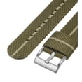 thumbnail image 5 of Uxcell Brown Khaki Nylon Watch Band 20mm Width Soft and Comfortable Nylon Strap with Silver Buckle, 5 of 6