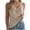 Khaki, variant on Timegard Tank Top for Women Hollow out V Neck Sleeveless Comfy Summer Breach Casual Fitting Tee Top
