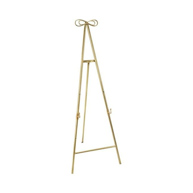 Tripar 20574 Chevalet Pliant en Métal de 53,5 Po, Or