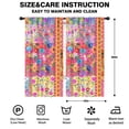 thumbnail image 2 of Blackout Kids Curtains,Boho Bohemia Pioneer Flower Childrens Insulated Curtains Set Of 2,Bedroom Essentials,Toddler Room Decor 42"x84"(106x213cm), 2 of 4
