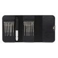 thumbnail image 2 of FRCOLOR mini screwdriver set 1 Set/13pcs Precision Screwdriver Set Electronics Product Repair Tool Kit with Leather Bag for Repairing Use,3.46"X0.39"X0.39", 2 of 4
