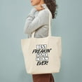 thumbnail image 3 of CafePress - Best Freakin' Sister In Law Ever Tote Bag - Unisex Canvas Tote Bag, Beige, 1-Piece, 3 of 7