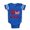 Royal Blue, variant on CafePress - Peace Love USA - Cute Infant Baby Football Bodysuit