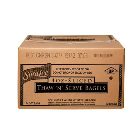 Sara Lee Cinnamon and Raisin Bagel, 4 Ounce - 72 per case.