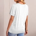 thumbnail image 2 of Women Short Sleeve Round Neck Shirts Summer Fashion Basic Tee, 2 of 9