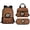 Cartoon Soccer Ball, variant on Girls Backpack 3-in-1 Set – 17" Casual Daypack with Lunch Box and Pencil Pouch, Cute Travel School Bag for Elementary Students Golf Ball Lightning Print