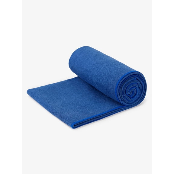 2pk flower pattern Yoga Towel Absorbent Microfiber Hot Yoga Towel (blue)