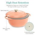 thumbnail image 6 of Best Choice Products 6 Quart Cast-Iron Dutch Oven, Heavy-Duty Kitchenware w/ Enamel, Side Handles - Peach Sorbet, 6 of 8
