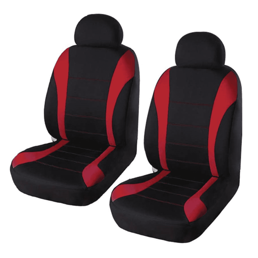 Happy Camper Camping Universal Fit Full Set Seat Covers for Car CHILL·TEK Car Seat Covers 2 Piece Set Compatible for SUV Van Truck Easy Installation 